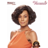 Vanessa Honey-C Human Hair Blend Lace Front Wig - TRCHB TETIA
